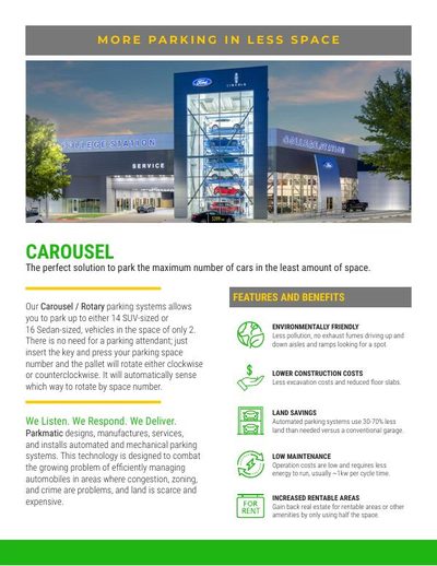 First page of the Carousel flyer