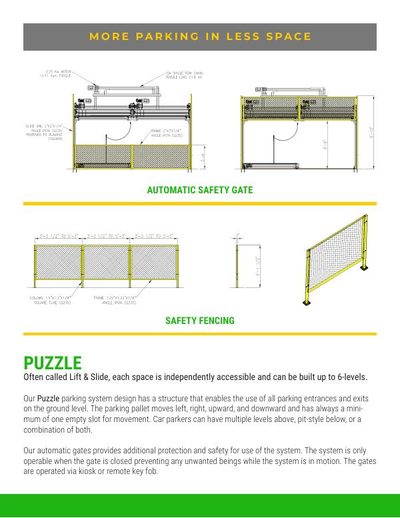 First page of the Puzzle Gates flyer
